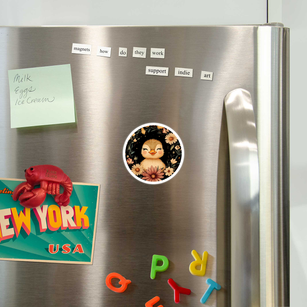 Adorable Duckling Illustration – Sweet Nature-Inspired Art by TuncGK